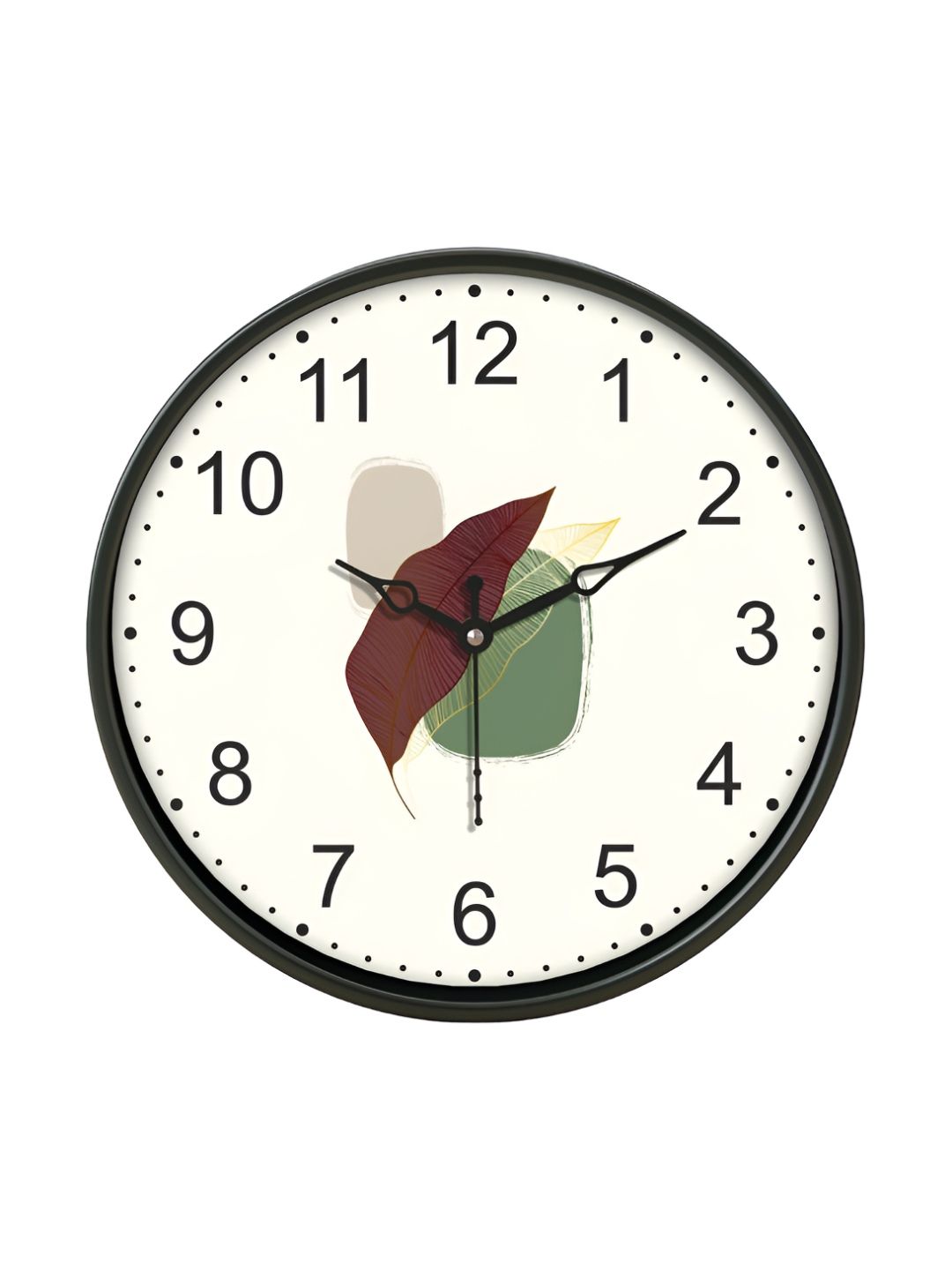 Aura White & Black Printed Wall Clock-picture-18