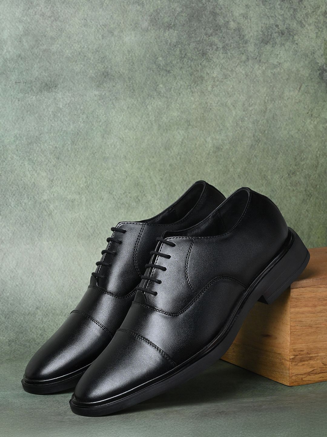 LOUIS STITCH Men Leather Lace-Up Formal Oxfords-image-35