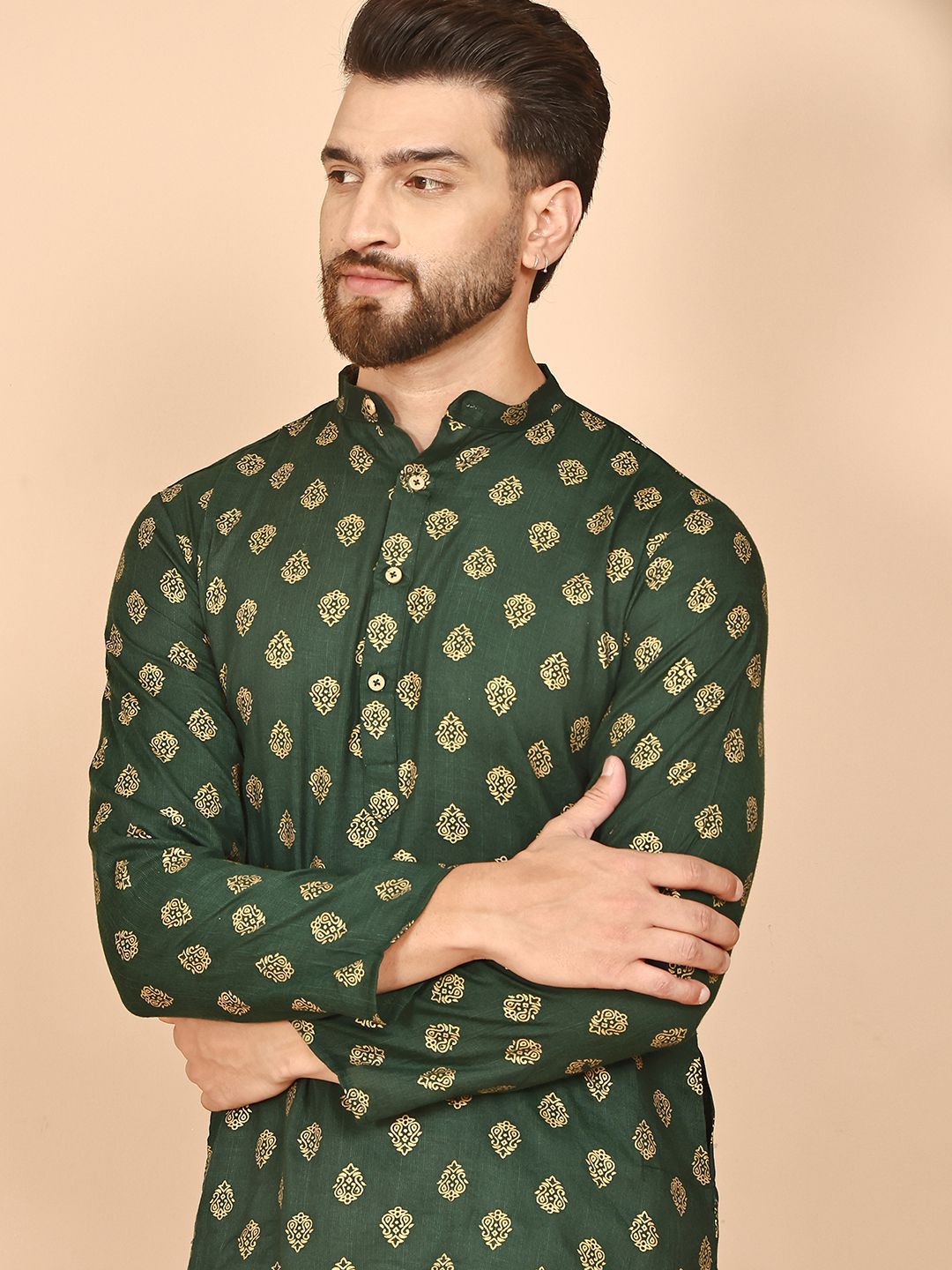 Anouk Rustic Men Ethnic Motifs Printed Kurta-picture-18