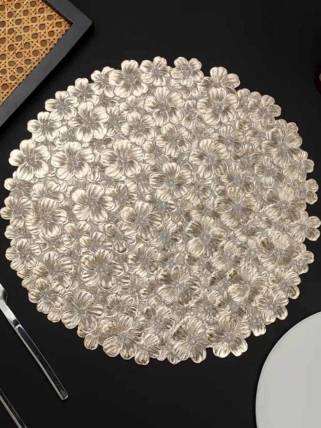 Dakshya Industries 2Pc Self Design Table Placemats-picture-10