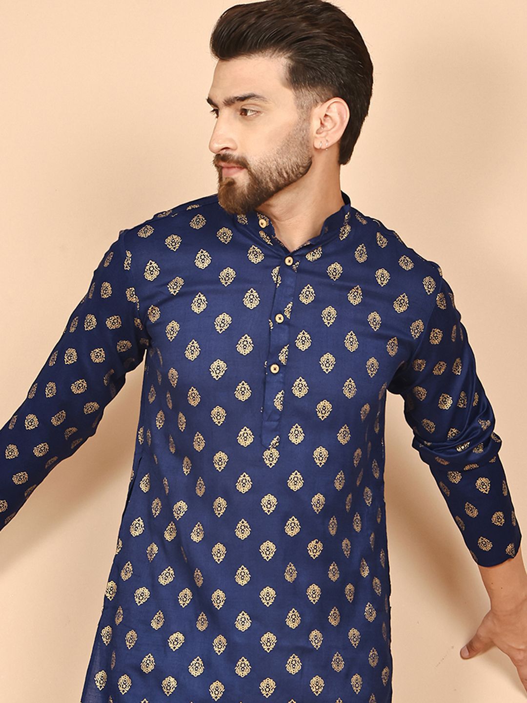 Anouk Rustic Men Ethnic Motifs Printed Kurta-picture-32