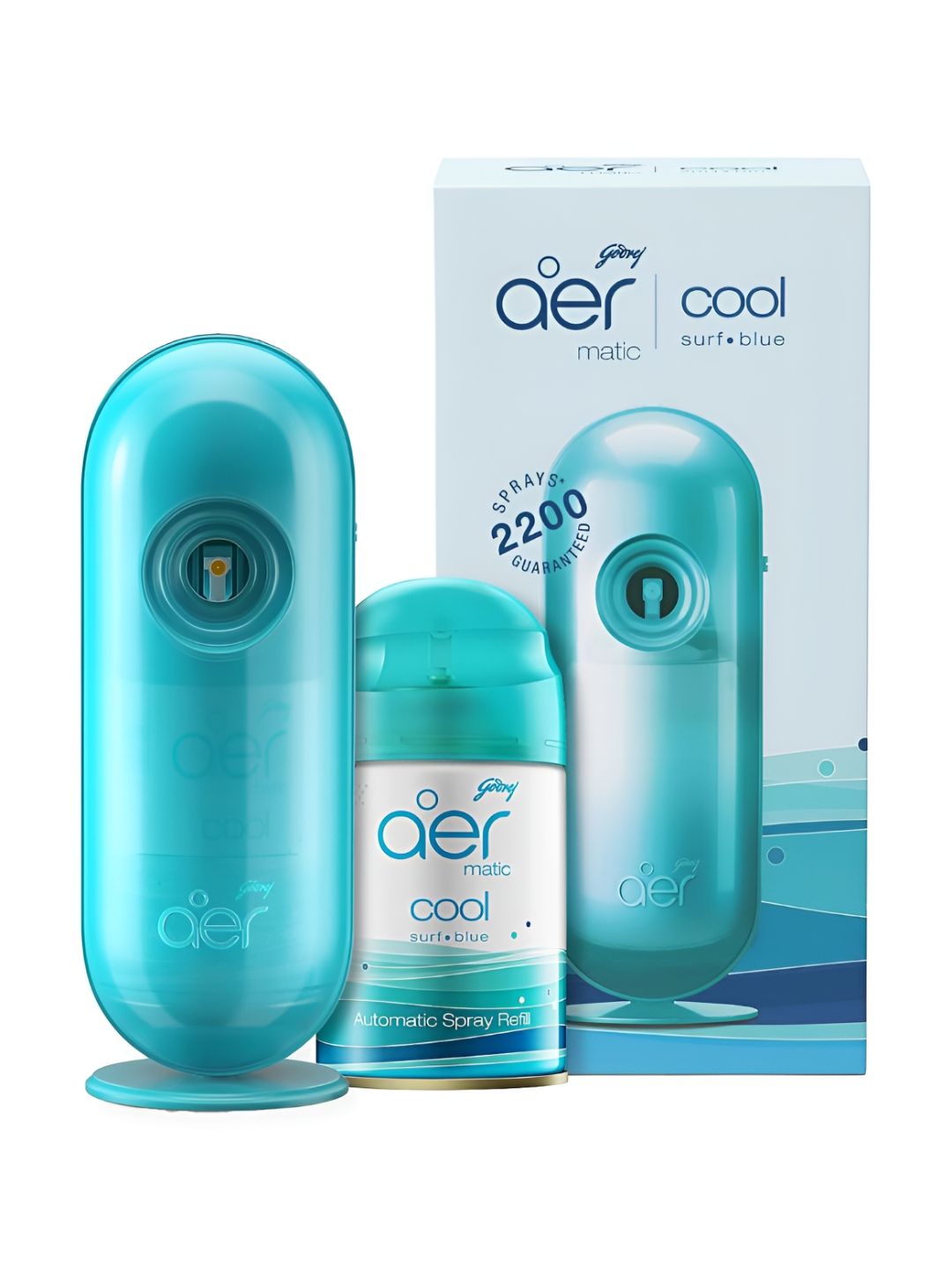 Godrej Aer Matic Kit Blue Cool Surf Automatic Air Freshener