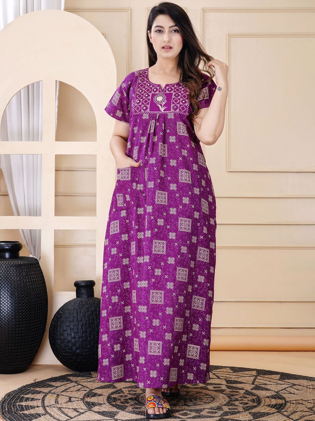 Serenita Printed Maxi Nightdress-picture-27