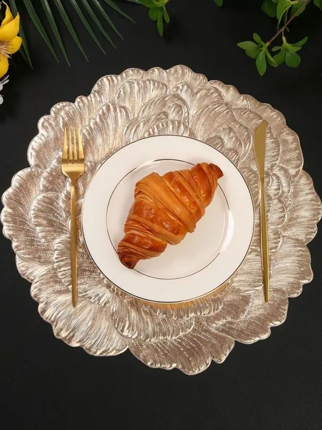 Dakshya Industries 2-Pcs Printed Round Table Placemats-picture-58