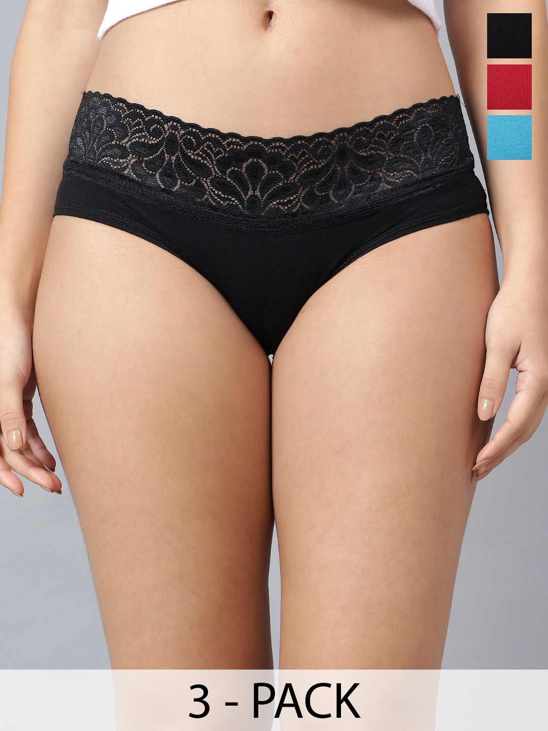 JJAAGG T Pack Of 3 Mid-Rise Basic Briefs JAG-WL-296-25-picture-27