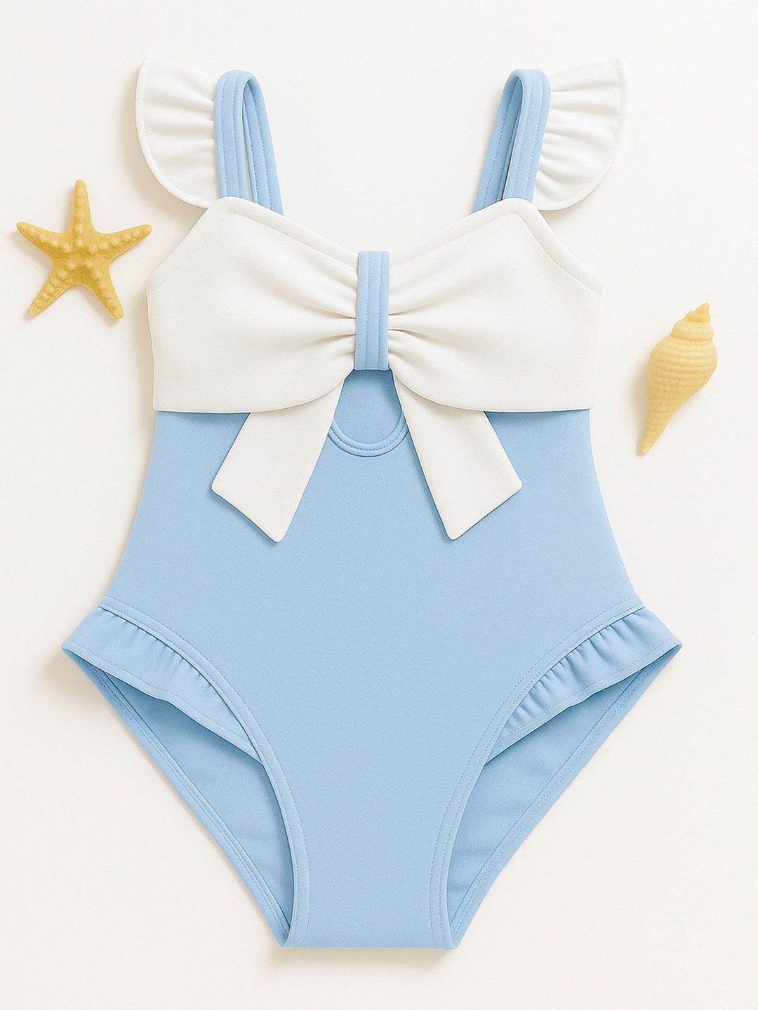 bubble berry Girls Ruffle Trim Swim Bodysuit-picture-35