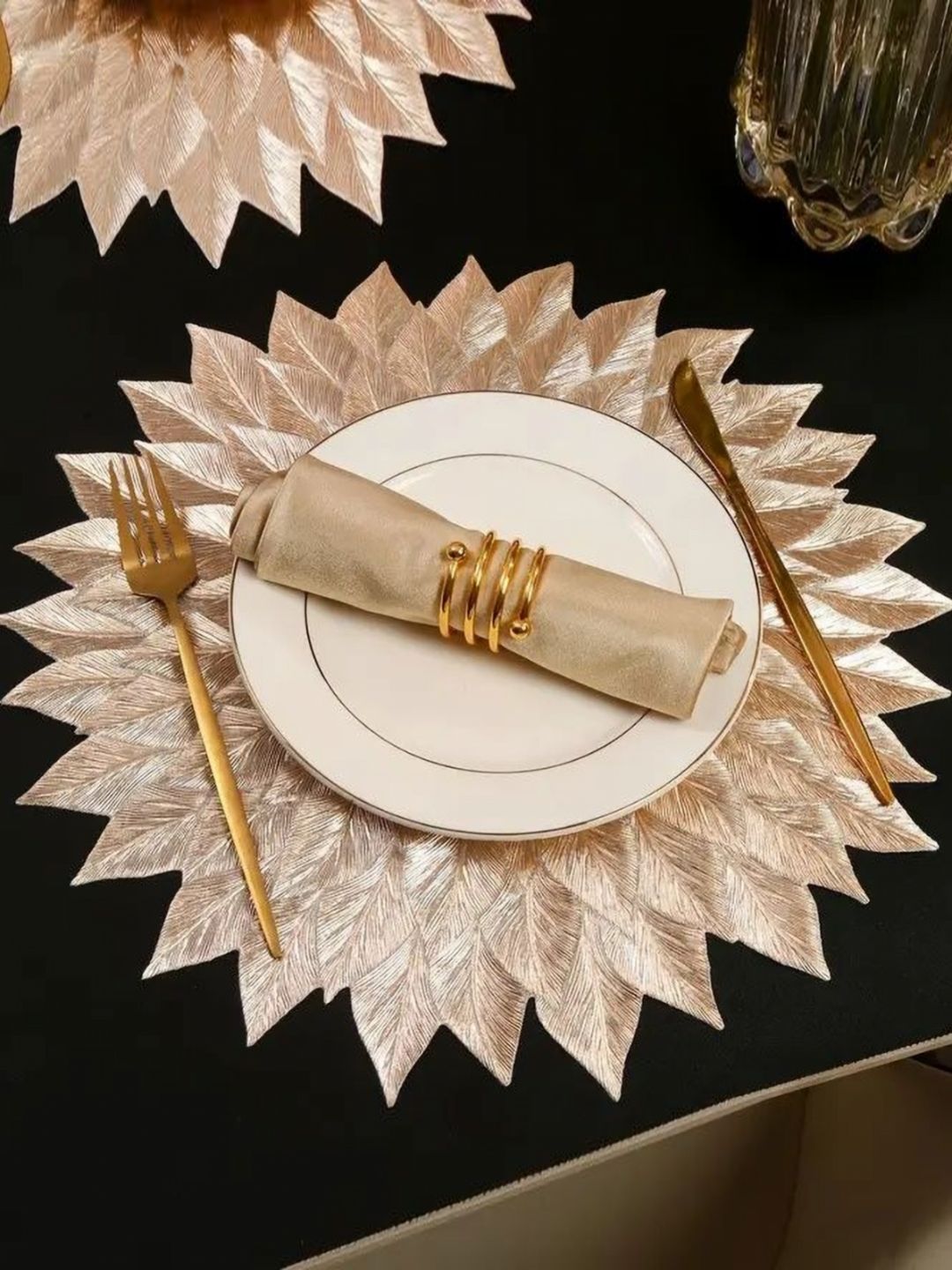 Dakshya Industries 2Pc Self Design Table Placemats-picture-40