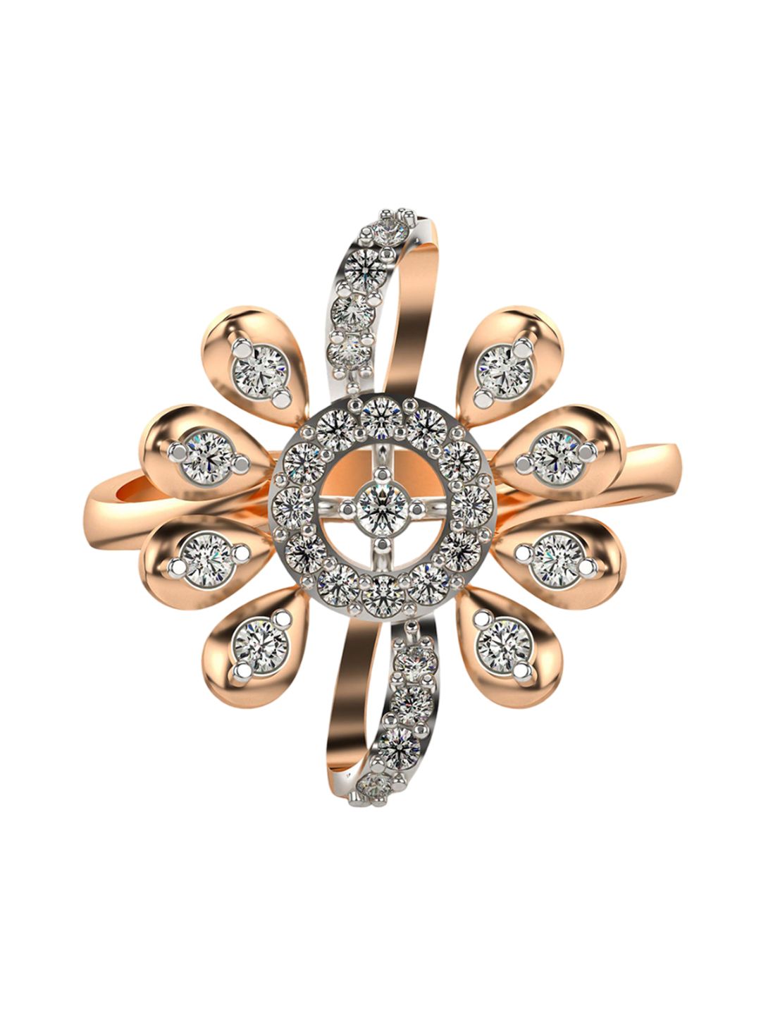 VALANOVA Women Rose Gold Ring Diamond-picture-18