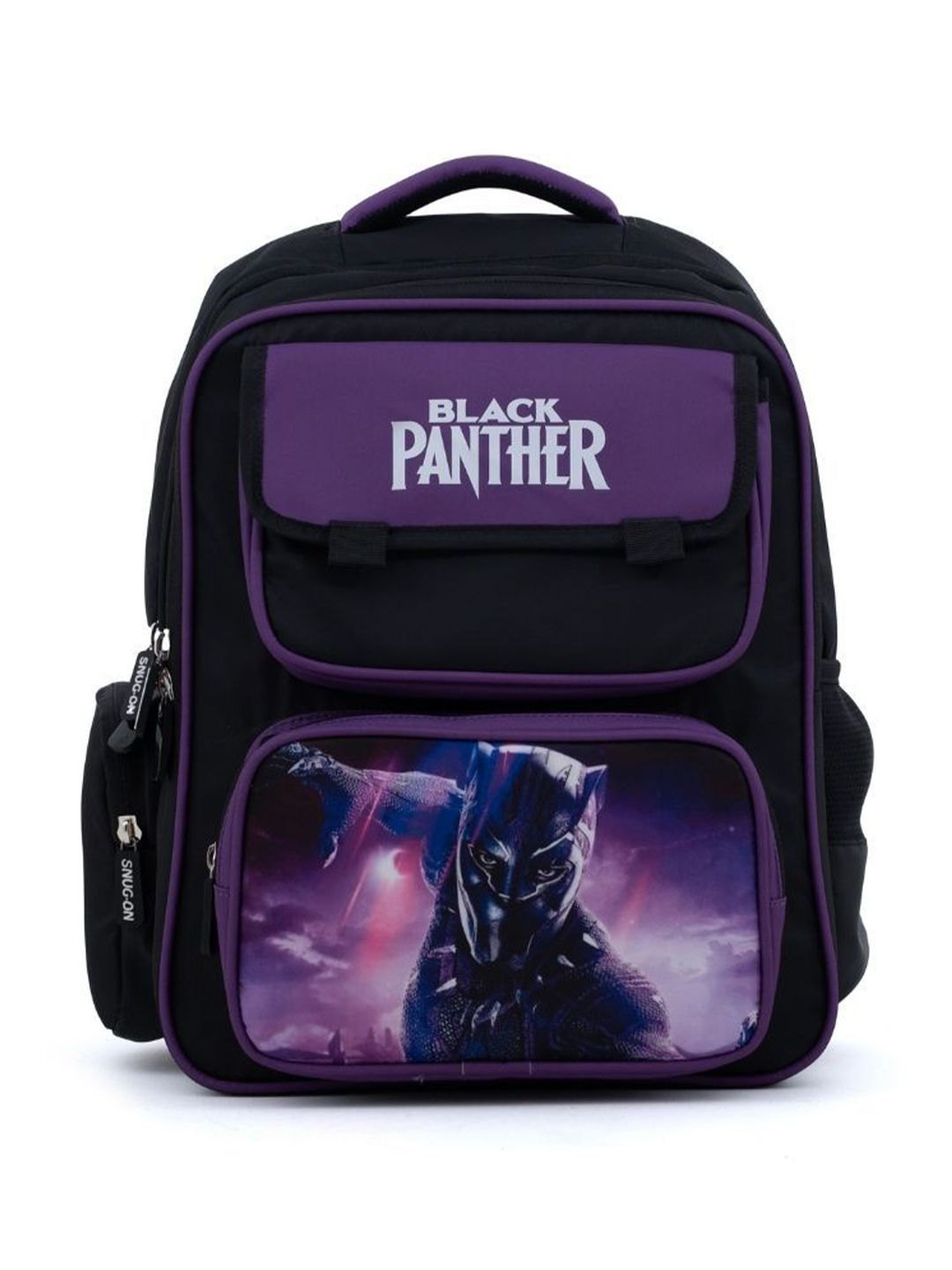 NOVEX Boys Black Panther Printed School Backpack-image-36