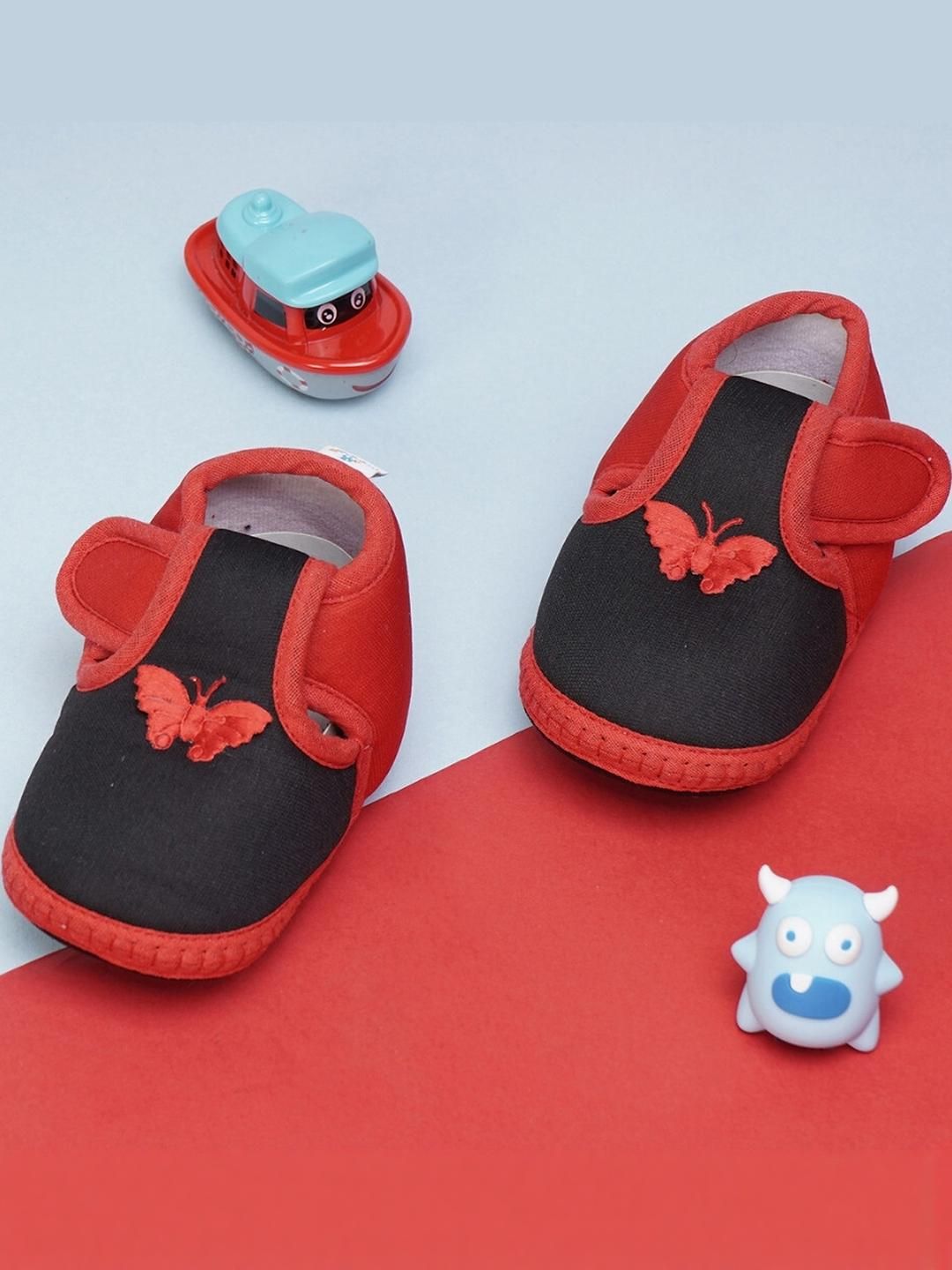 NESKA MODA Black Cotton Booties-picture-50