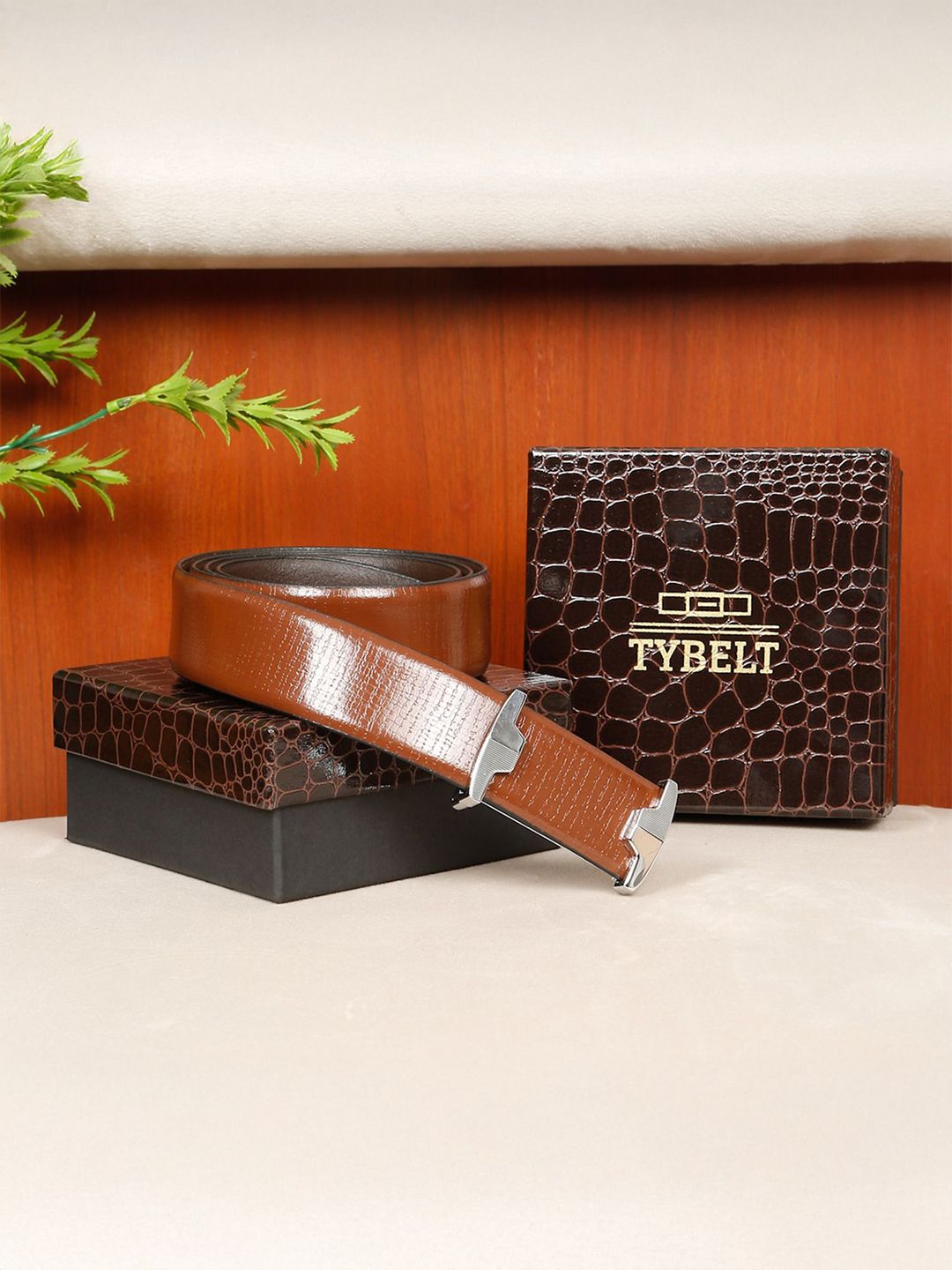 TYBELT Men Textured Leather Reversible Belt-picture-16