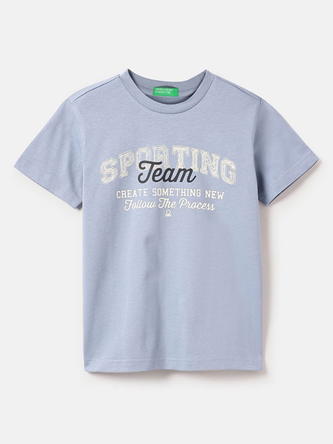 United Colors of Benetton Boys Typography Printed Pure Cotton T-shirt-picture-33