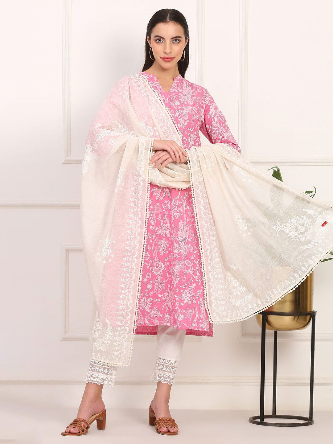 W Floral Printed Dupatta-picture-48