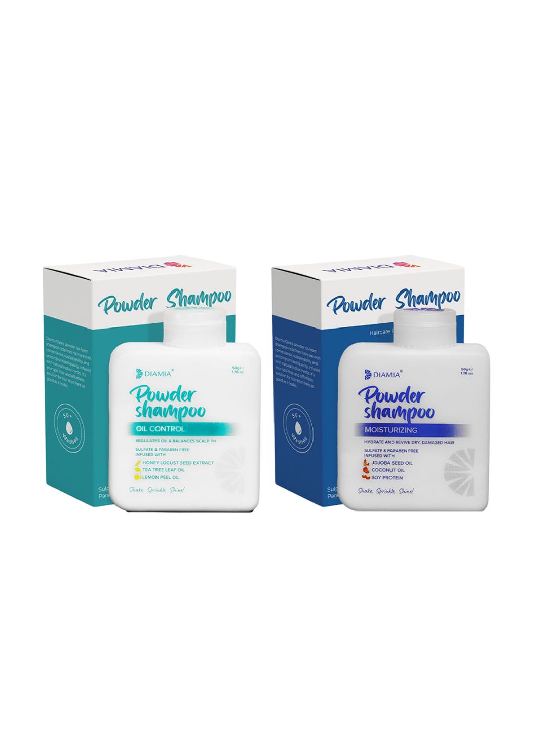 DIAMIA Set Of 2 Oil Control & Moisturizing Powder Shampoo - 50 g Each-image-42