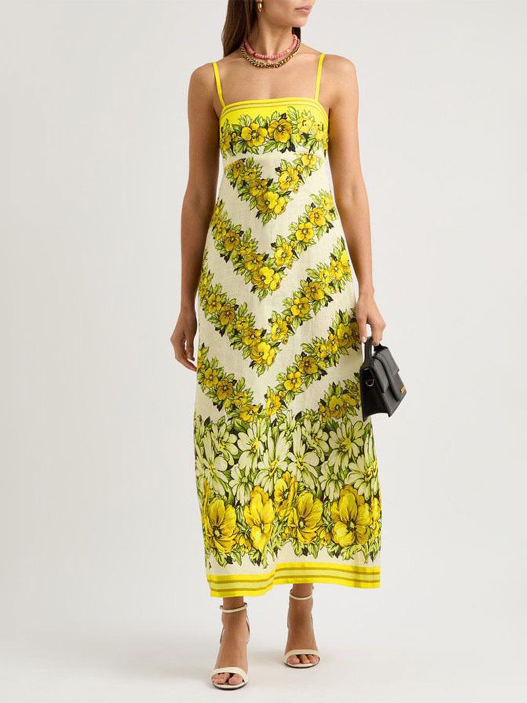 StyleCast Women Floral Printed Sleeveless A-Line Maxi Dress-picture-20