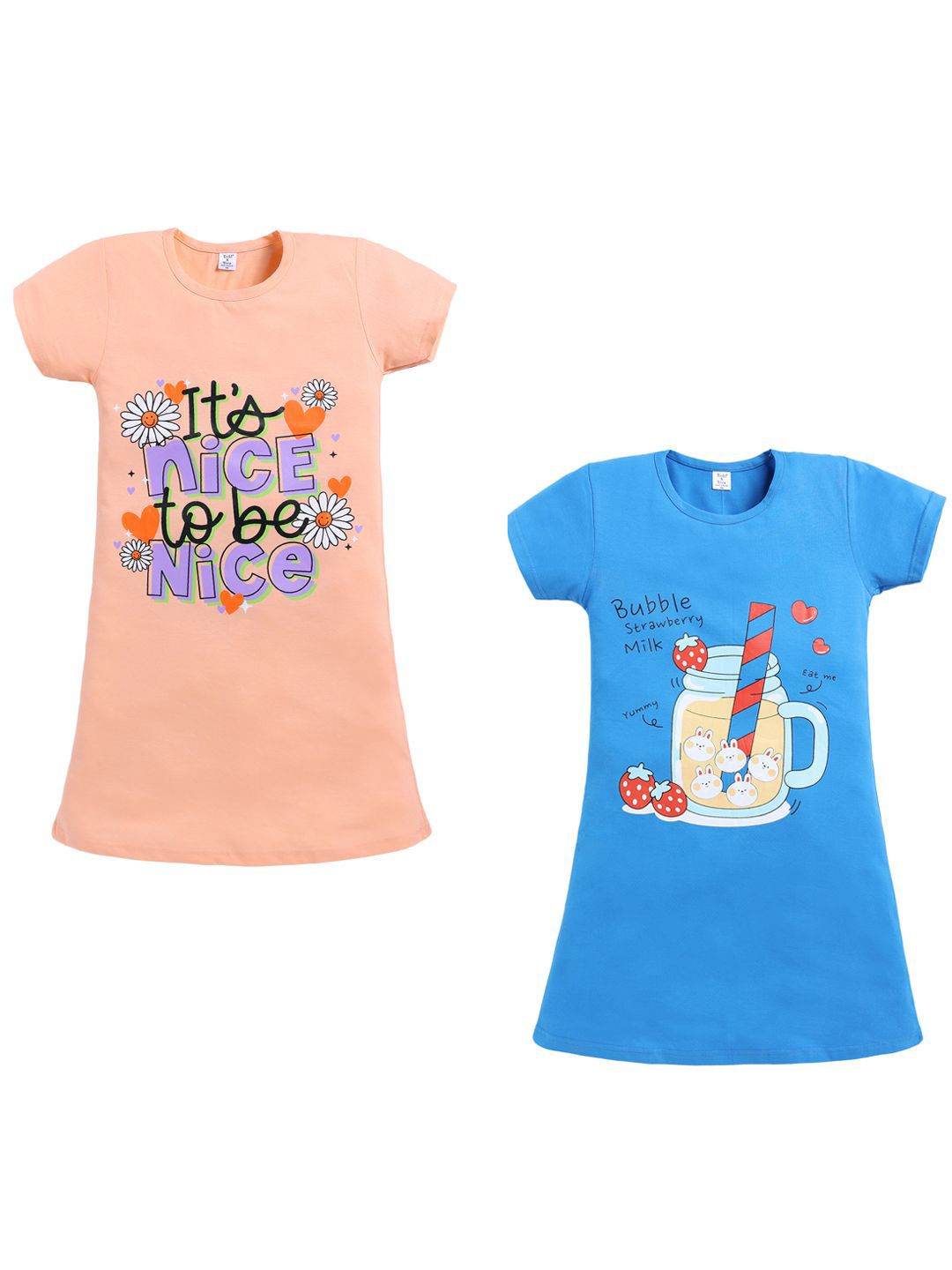 Todd N Teen Girls Printed Nightdress-image-41