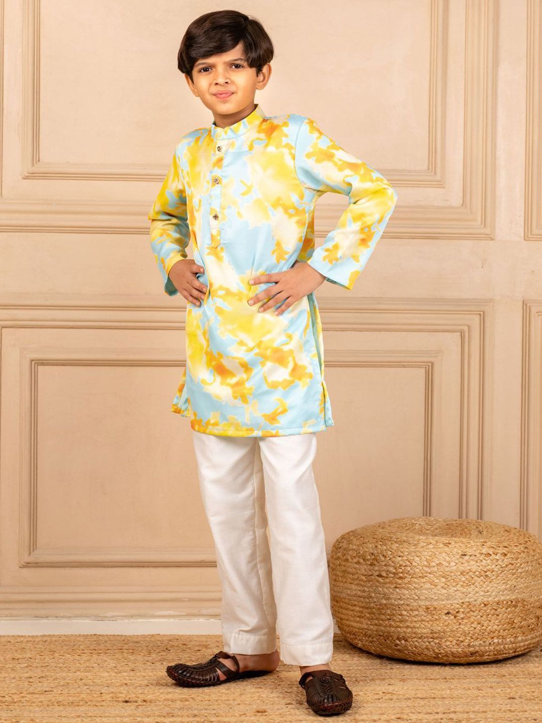 Jilmil Boys Printed Regular Kurta with Trousers-picture-42