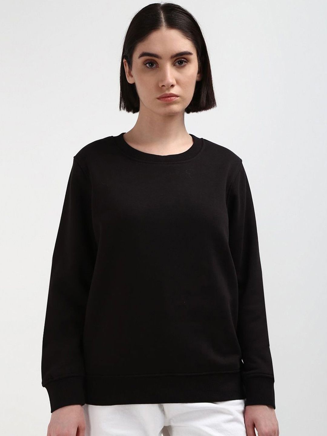 The Roadster Lifestyle Co. Women Round Neck Full Sleeve Knitted Sweatshirt-picture-31