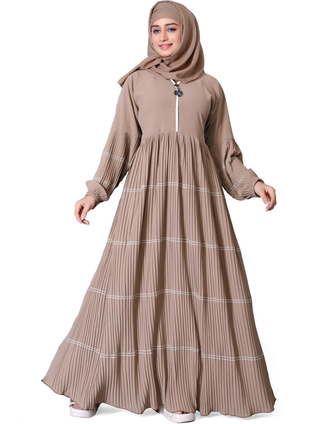 BHUMI FAB Solid Polyester Burqa