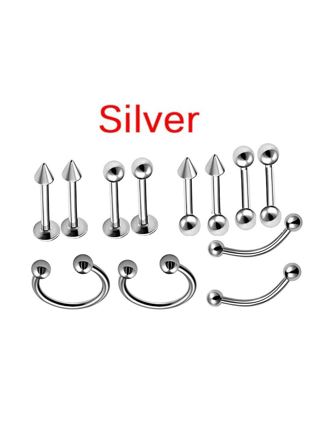 MEHAK CREATION Silver-Toned German Silver Earrings-picture-44