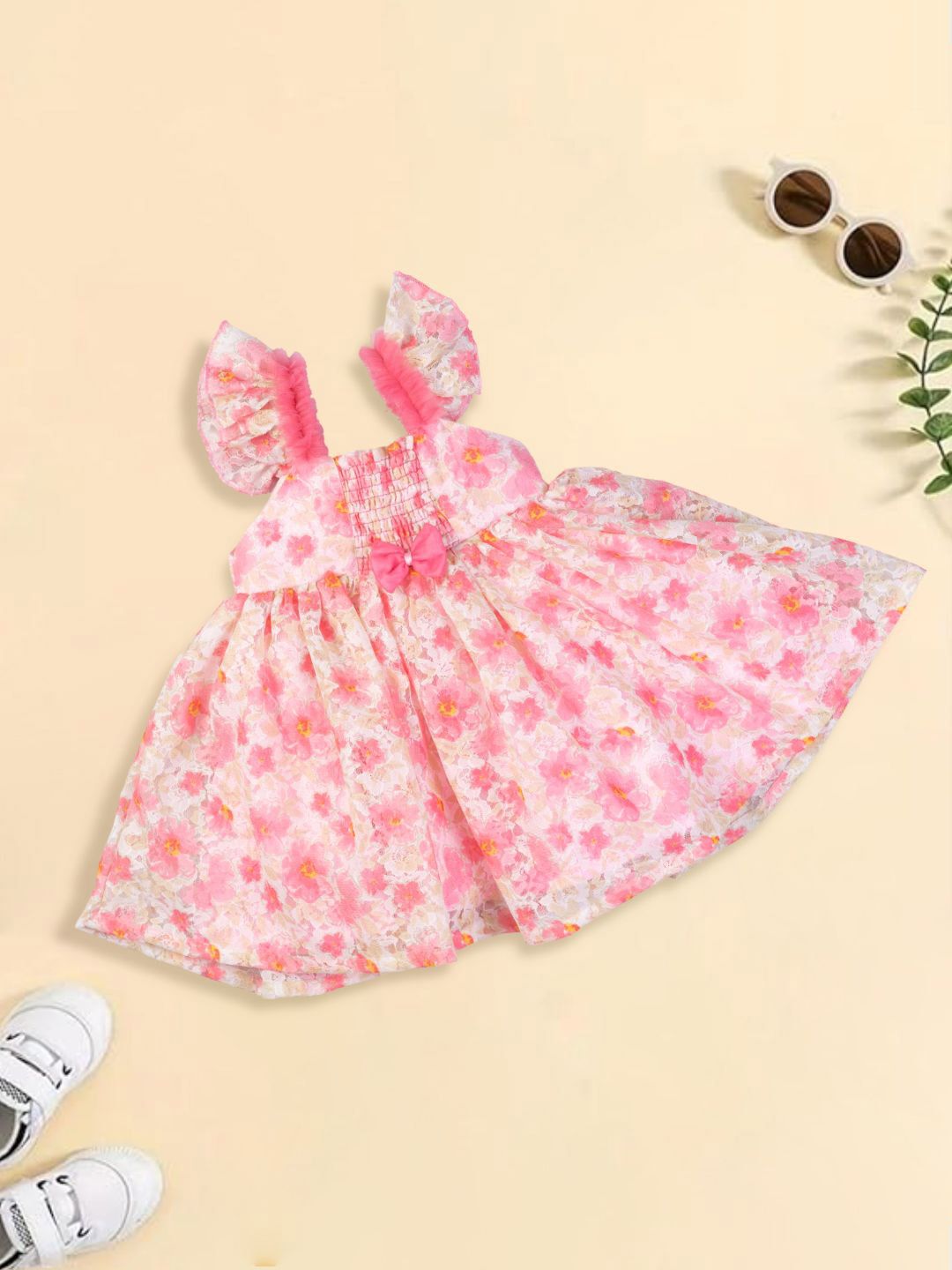 MeeMee Floral Print Fit & Flare Dress-picture-36