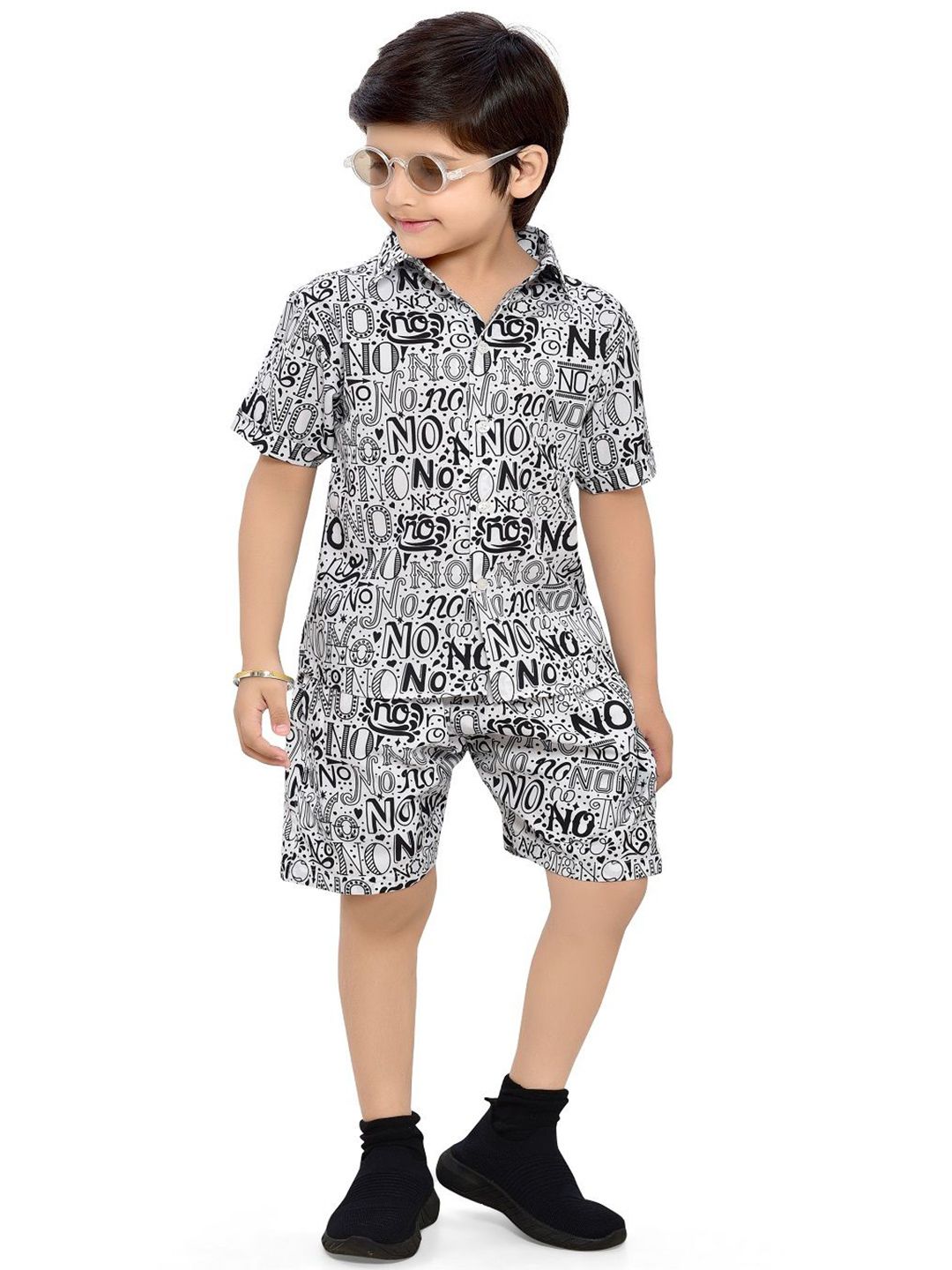 BAESD Boys Printed Shirt with Shorts-picture-24