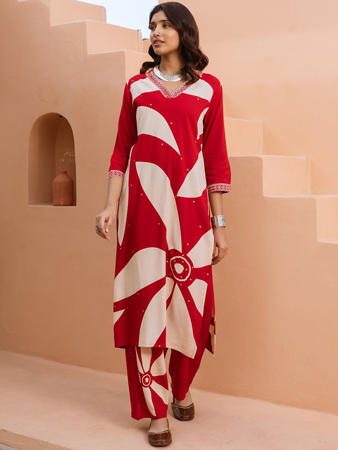 KALINI Women Ethnic Motifs Printed Kurta with Palazzo