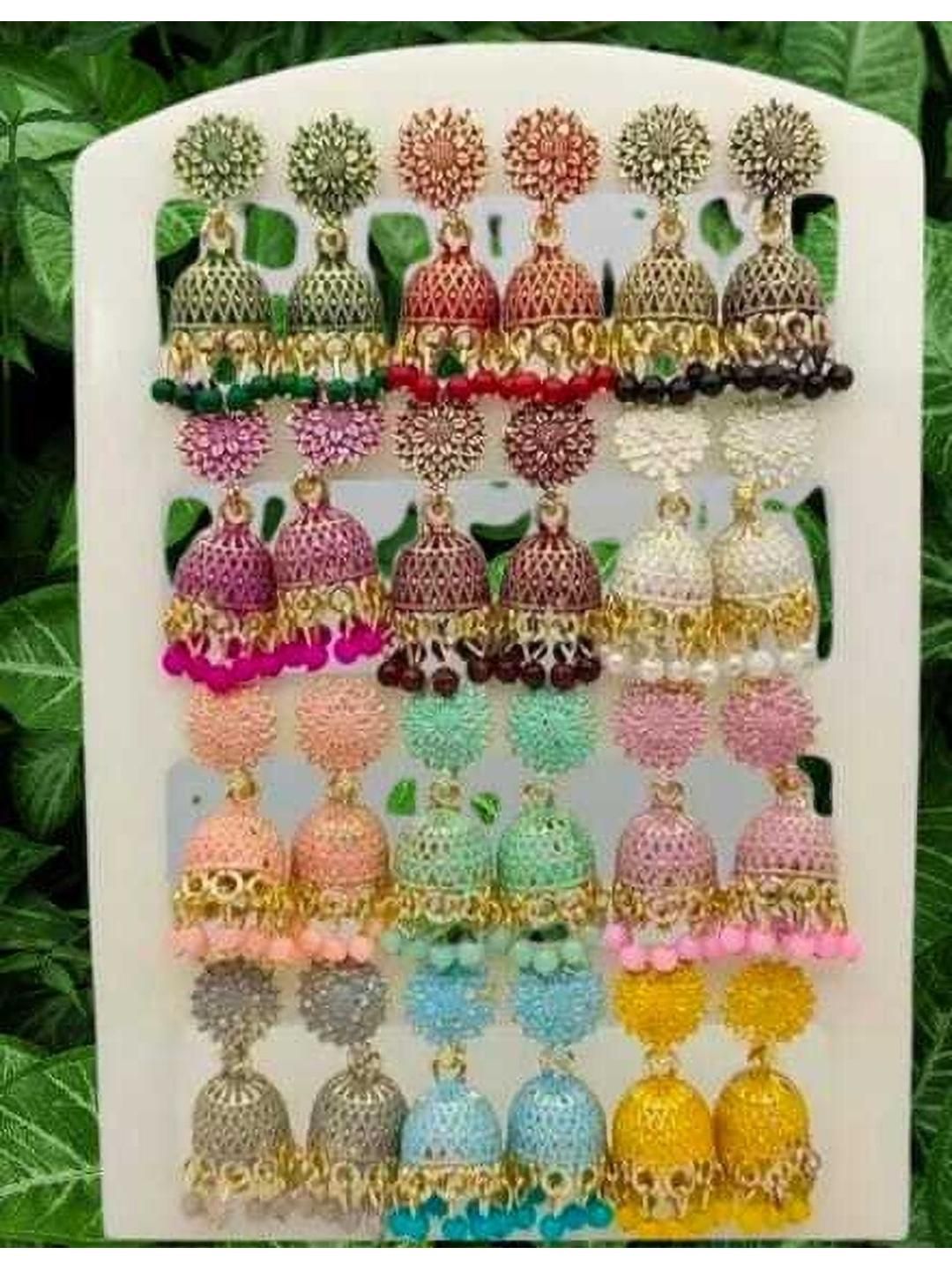 MEHAK CREATION Multi Metal Earrings-picture-23