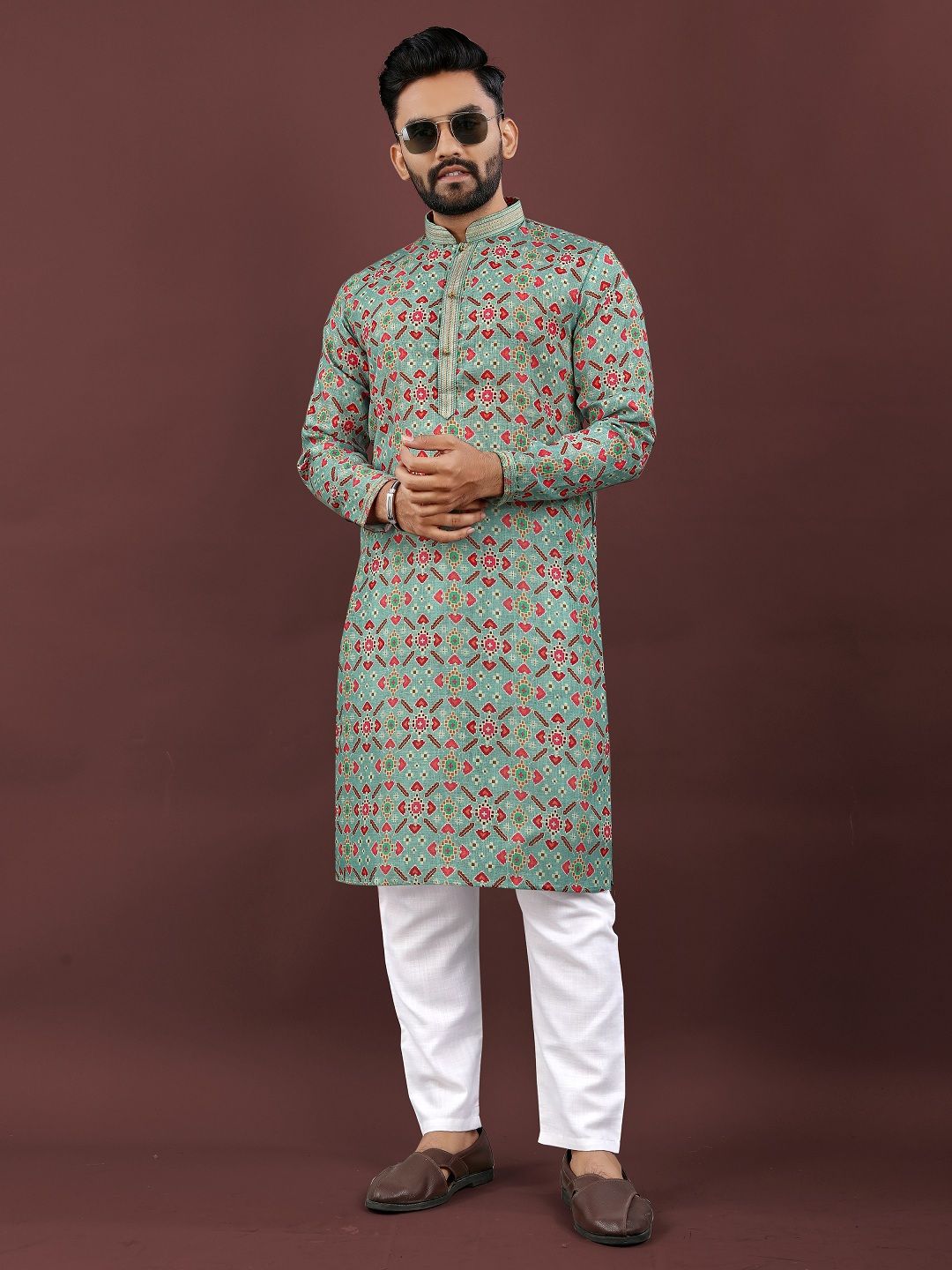 WELL TEX Men Abstract Printed Kurta-picture-50