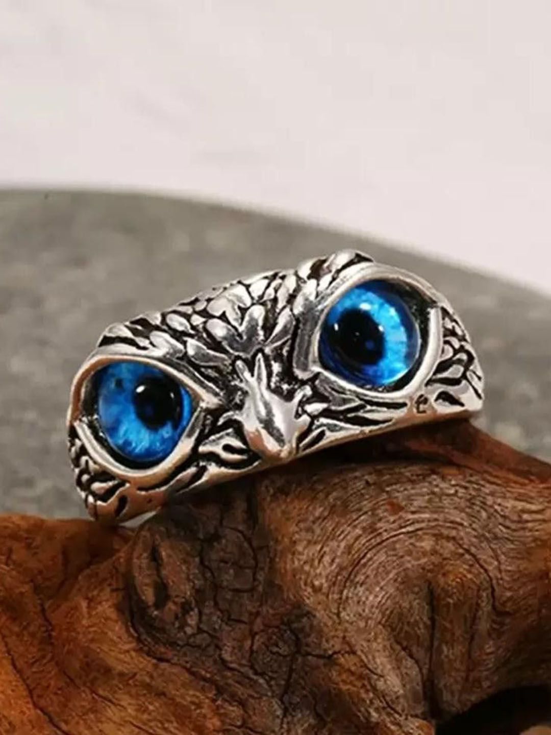 Ringzinnie Stone-Studded Adjustable Owl Finger Ring-picture-35