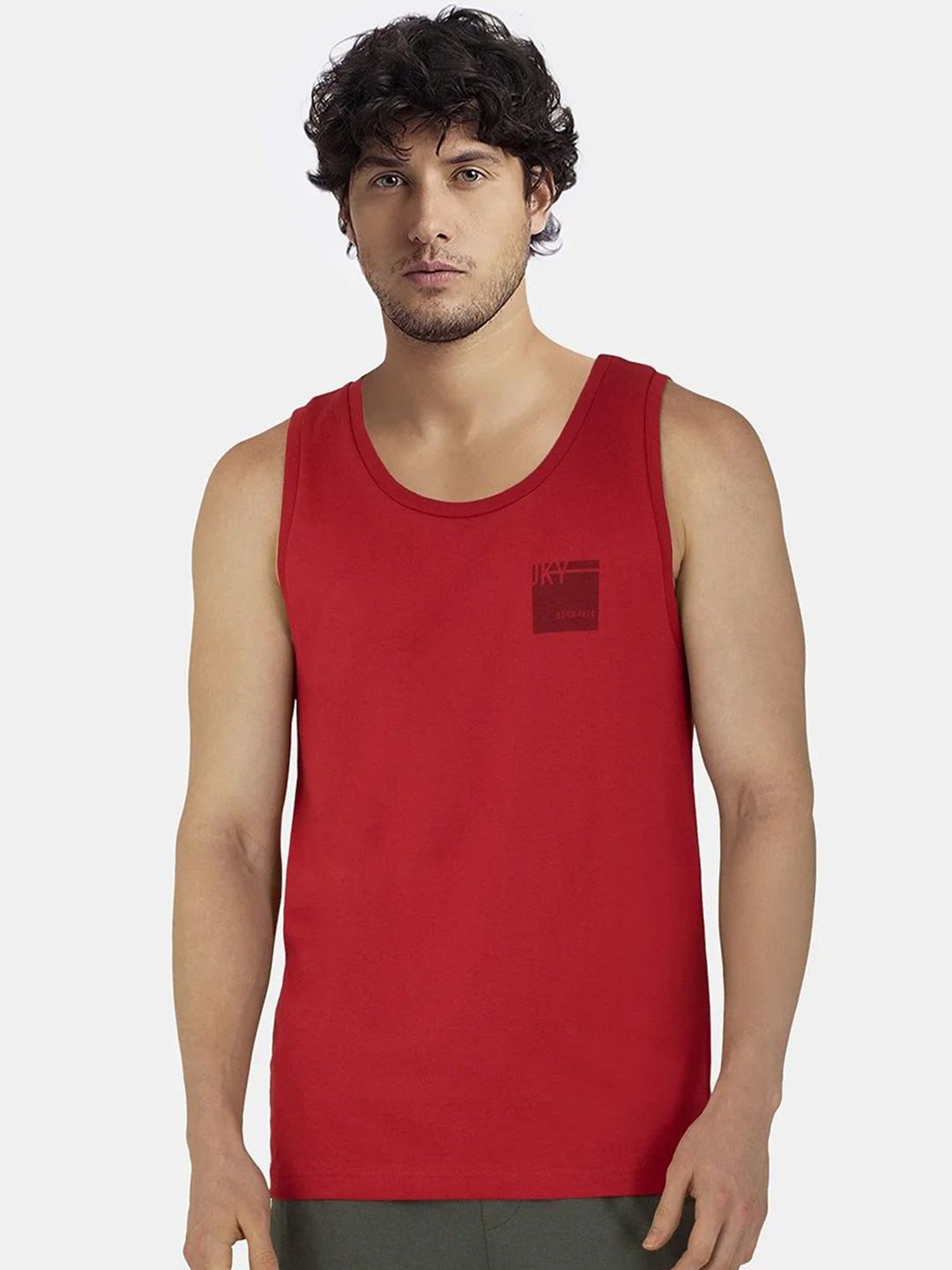 Jockey Super Combed Cotton Rich Graphic Printed Tank Top - 9928-picture-30