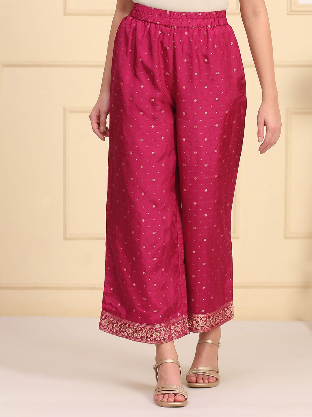 AURELIA Women Embellished Straight Palazzo-picture-13