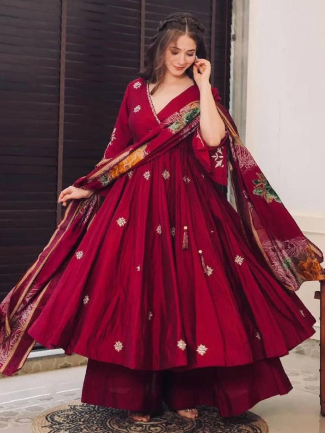 CaniBani Multi Chanderi Cotton Kurta Sets