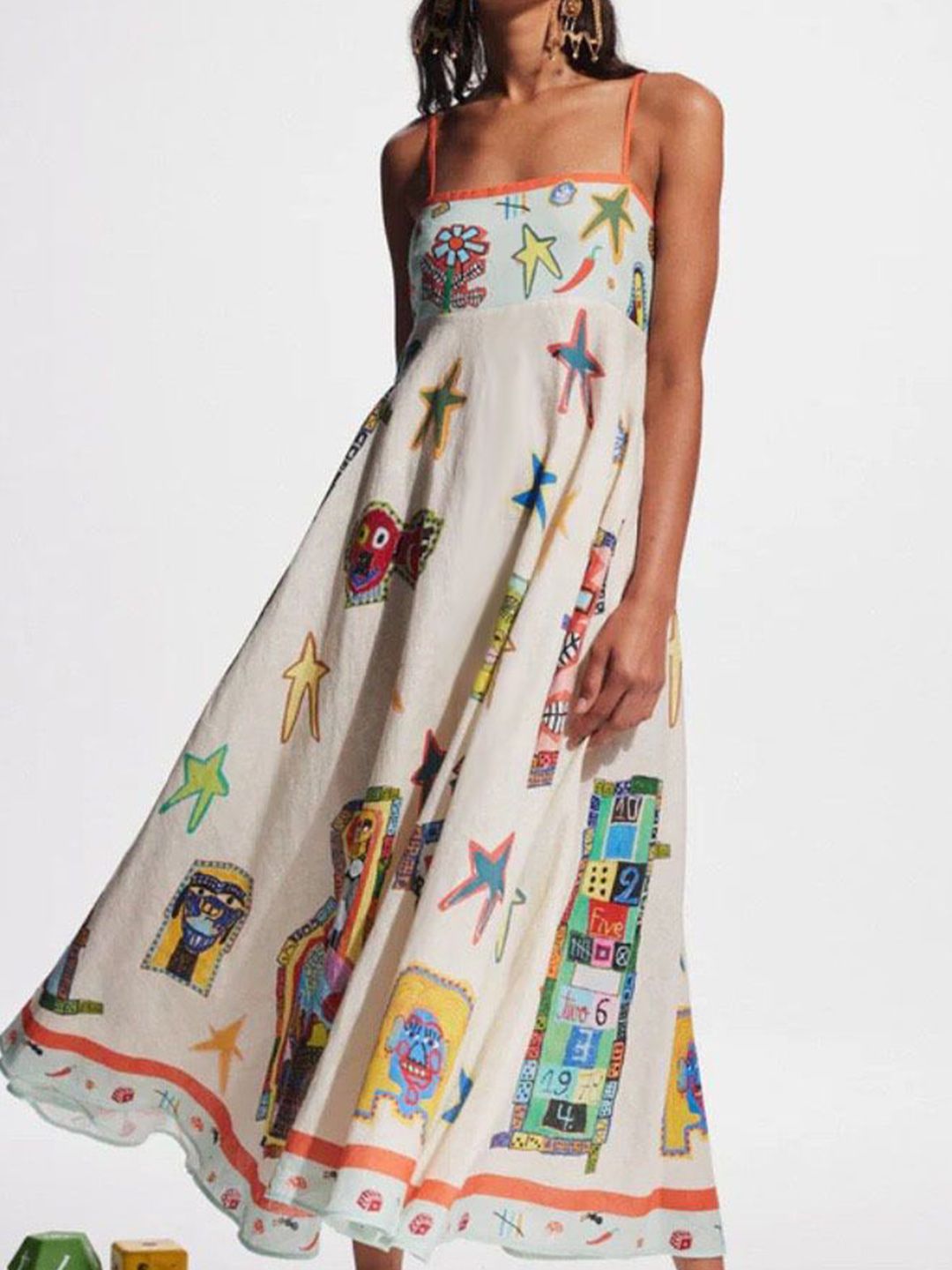 StyleCast Women Graphic Printed Sleeveless Maxi Dress-picture-23