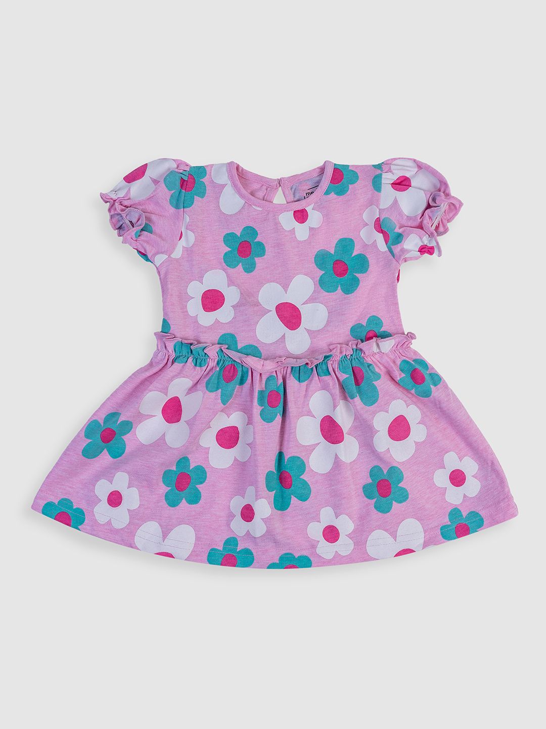 MeeMee Floral Print Puff Sleeve Fit & Flare Dress-picture-31