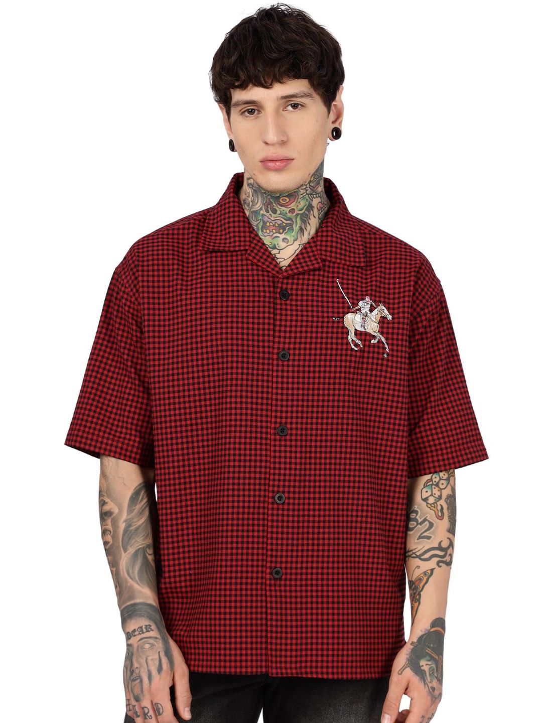 Eszett Polo Sport Oversized Cuban Collar Cotton Shirt-picture-41