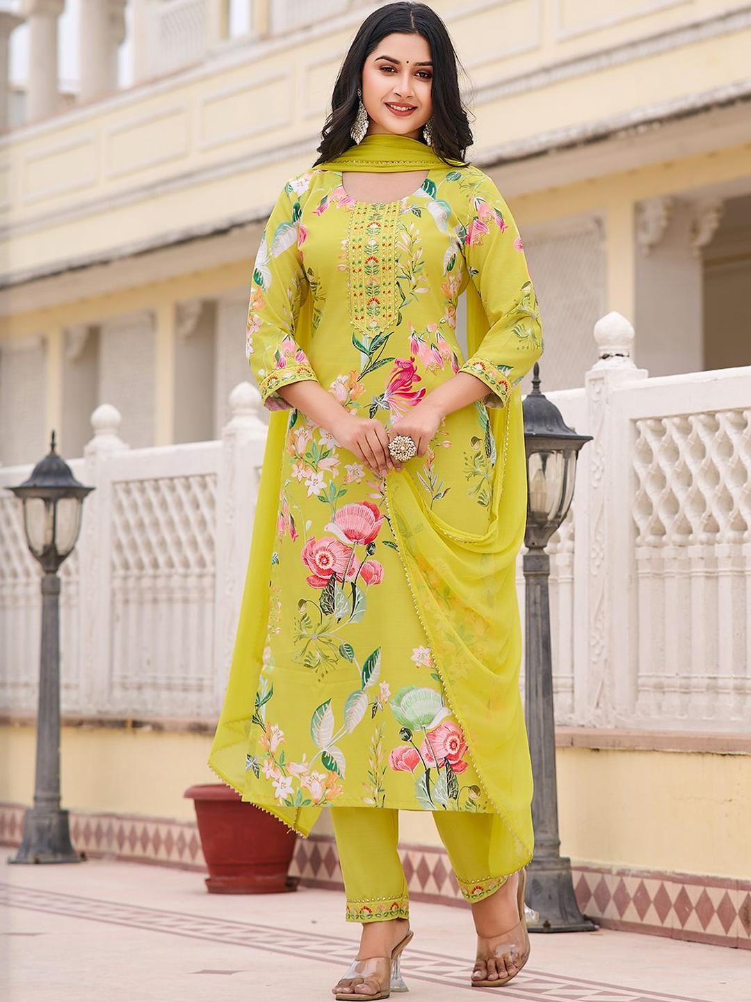 SZN Women Floral Print Kurta Sets-picture-10