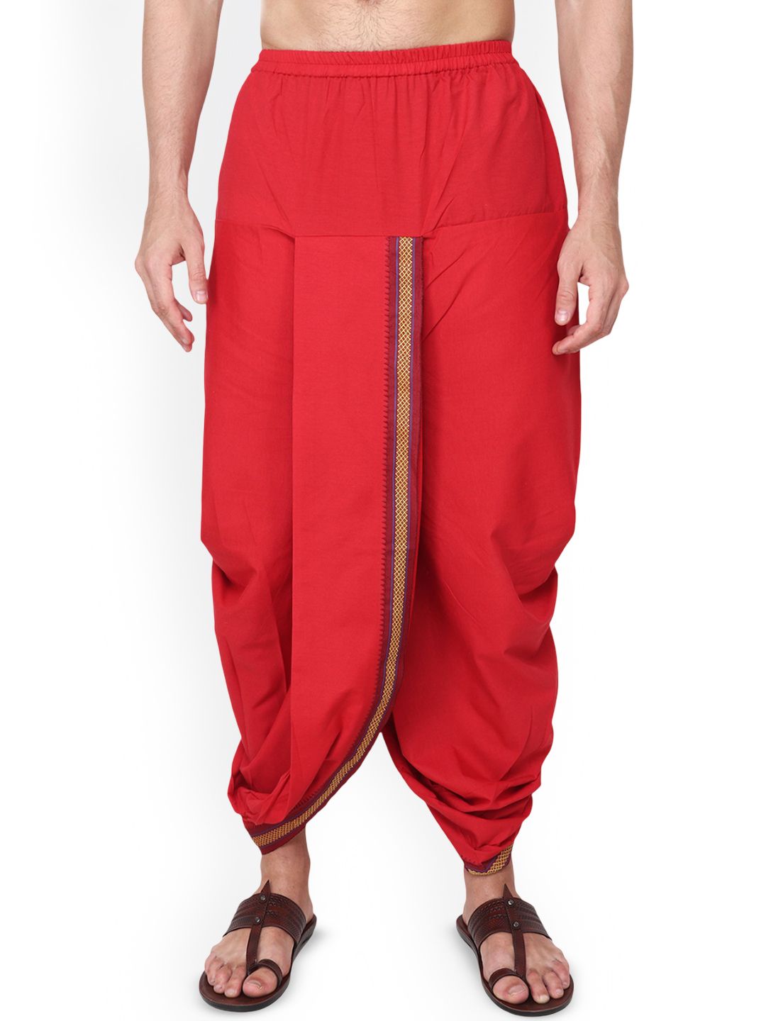 RAMESHWARAM FABRICS Men Pure Cotton Ready to Wear Dhotis-picture-27