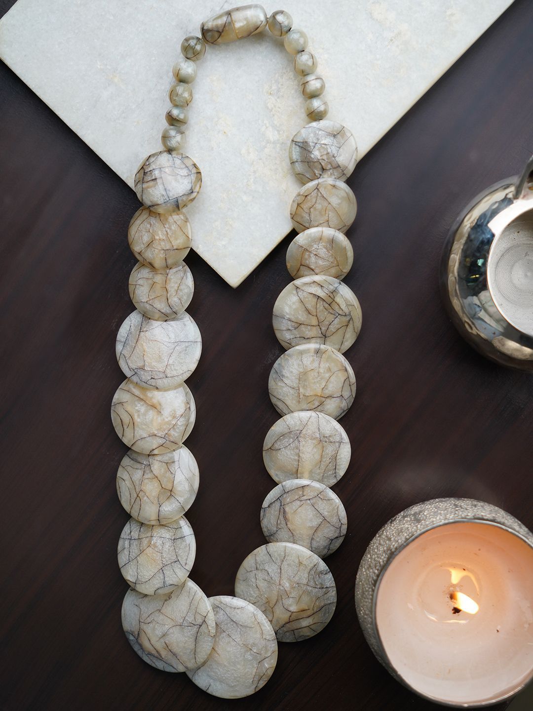 Bamboo Tree Jewels Artificial Beaded Necklace-picture-32