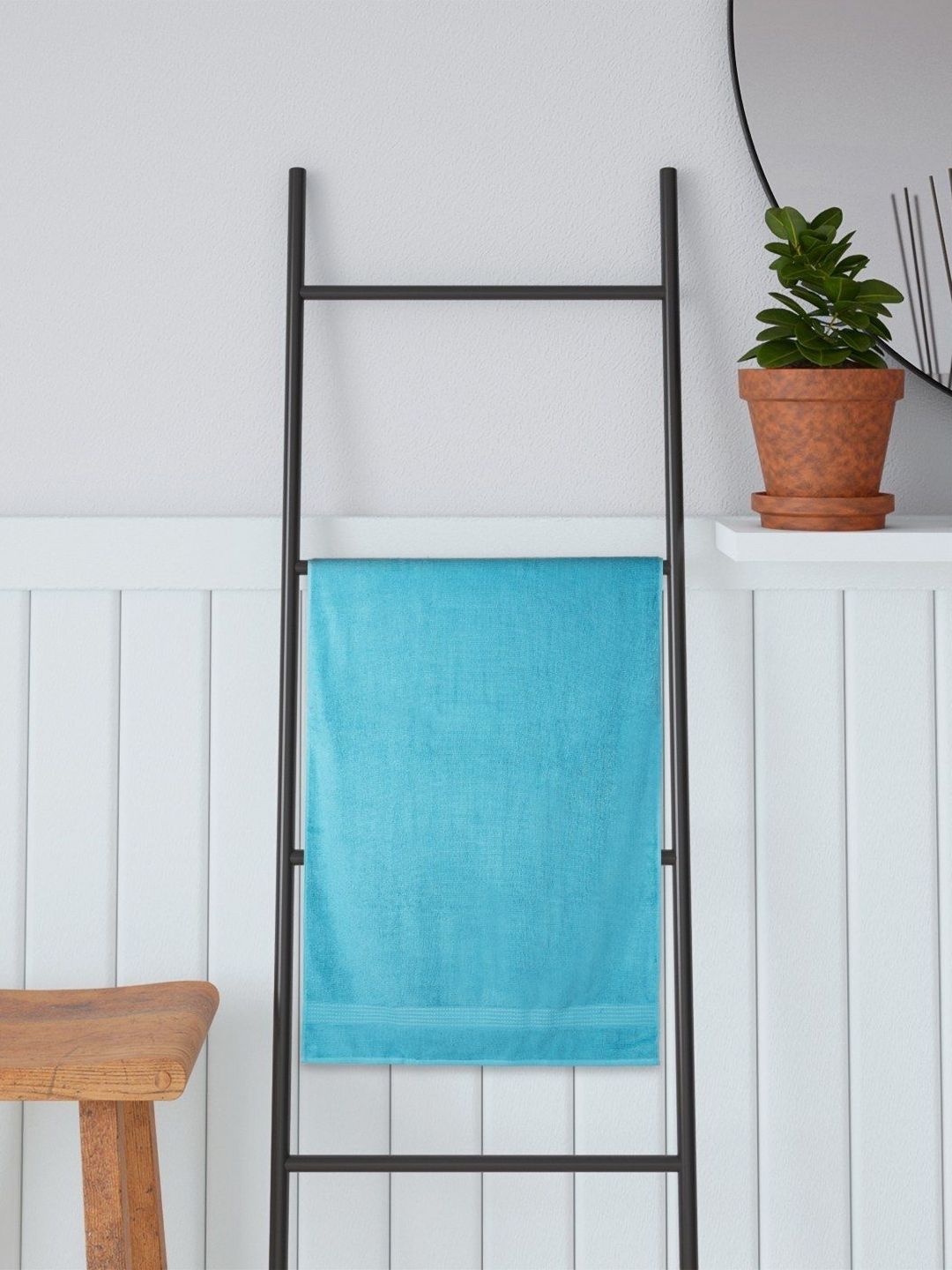 Portico Hexa Plus Teal Cotton 470 GSM Bath Towel-image-32