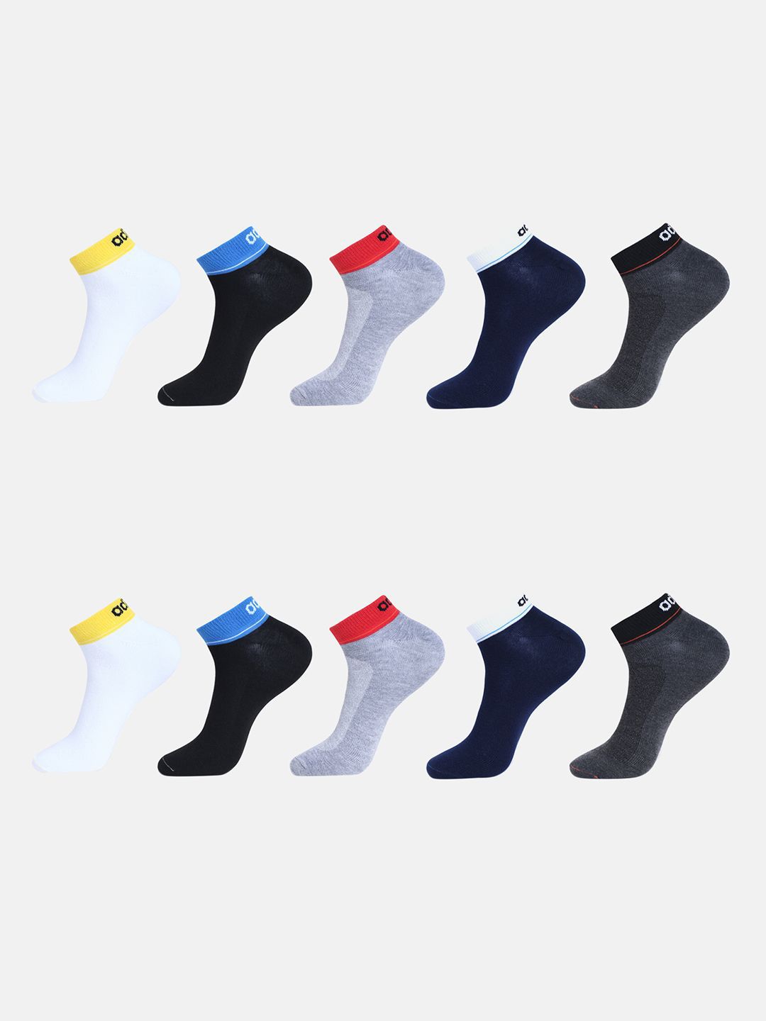 ADIDAS Men Pack Of 10 Ankle Length Socks-image-38