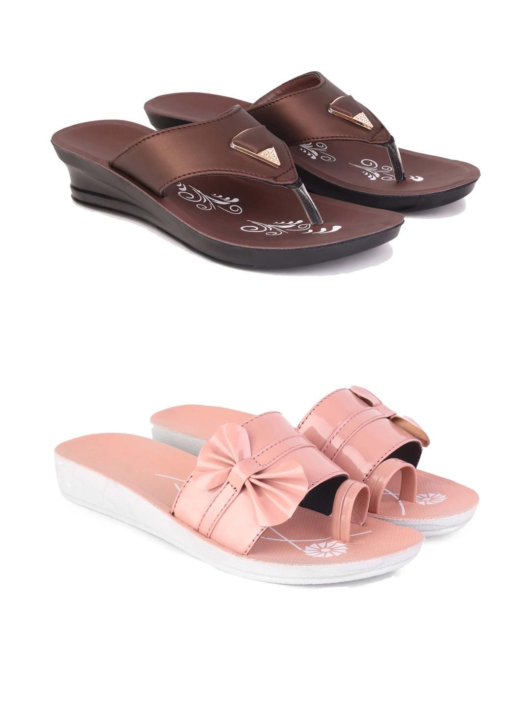 DRACKFOOT Women Pack Of 2 Open Toe Comfort Sandals-picture-22