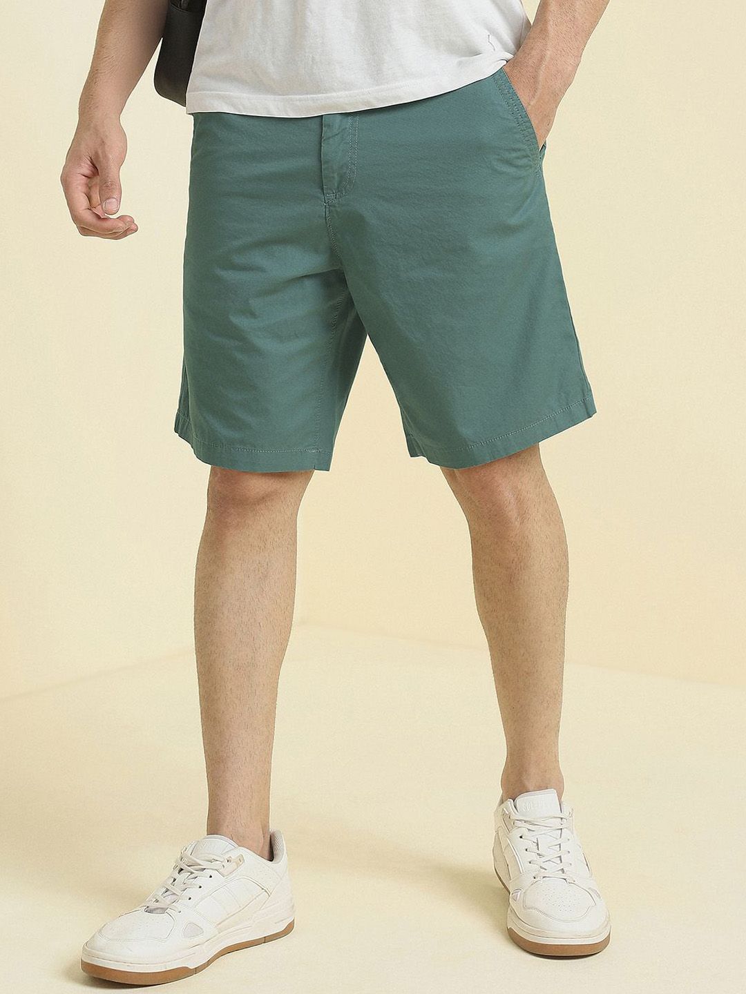 Allen Solly Men Regular Fit Cotton Cargo Shorts-picture-19