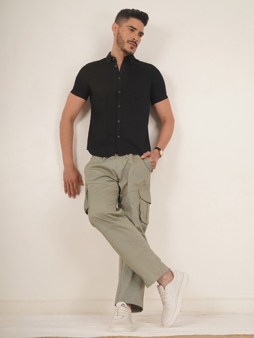 Cot'N Soft Spread Collar India Slim Cotton Casual Shirt-picture-15