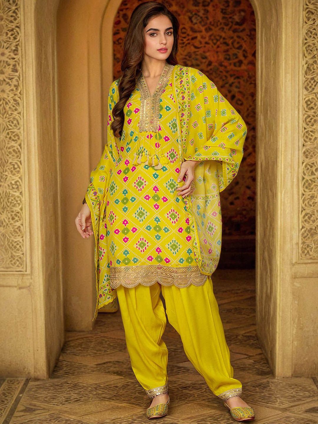 Sanisa Ladies Kurta Set, Navy Blue, M