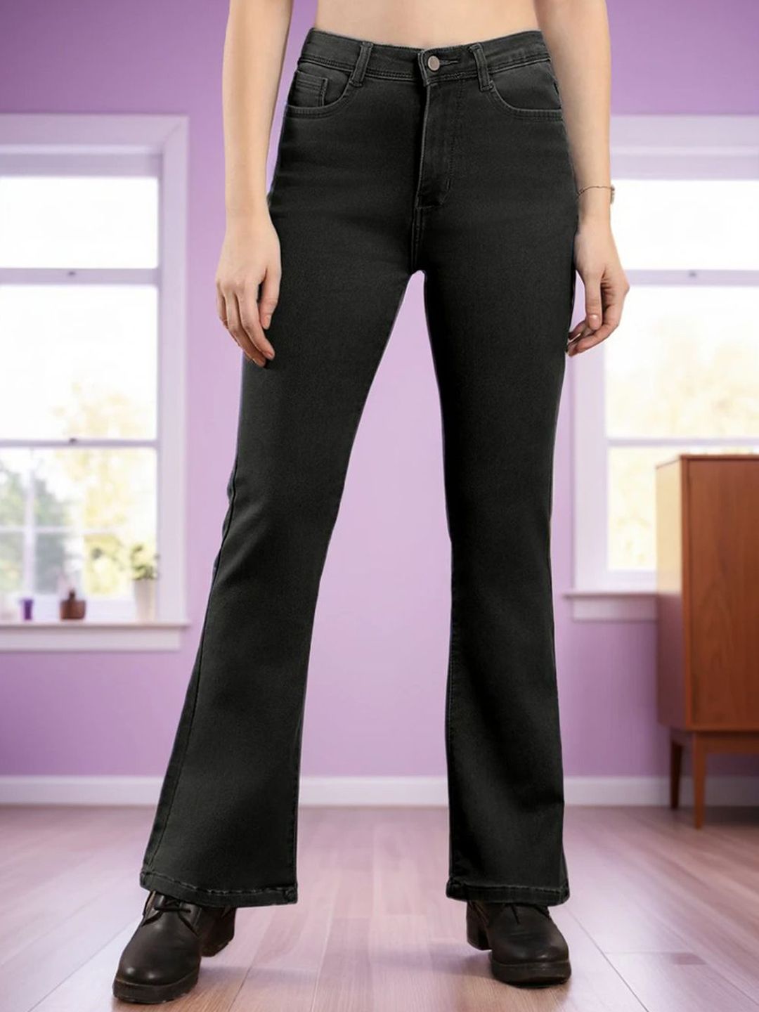 DressBerry Women Vegas Bootcut High-Rise Stretchable Jeans-picture-28