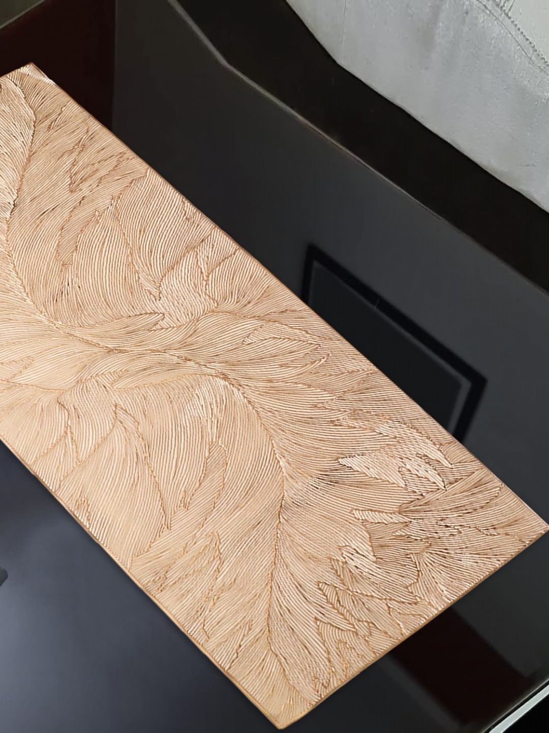 Dakshya Industries Beige Self-Designed TableRunners