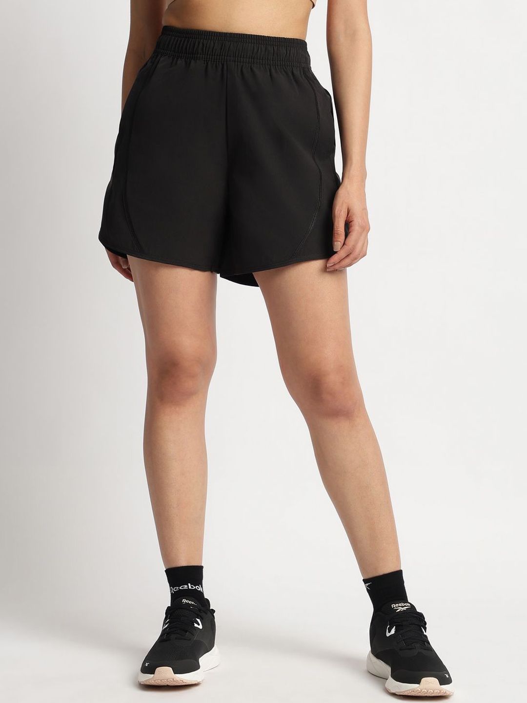 Reebok Women Regular Fit Mid Rise Sports Shorts-picture-23