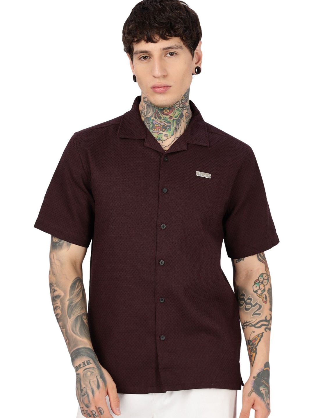 Eszett Classic Cuban Collar Cotton Shirt-picture-36