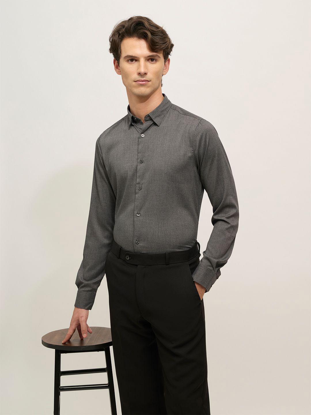 Espanshe Ivar Turkish Fit Pin Striped Slim Fit Casual Shirt-picture-33